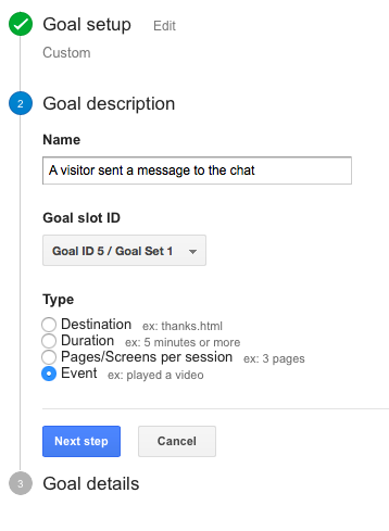 Création de l'objectif, deuxième étape
