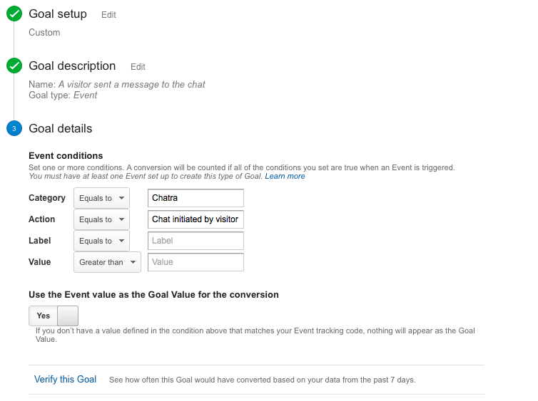 Création de l'objectif, troisième étape