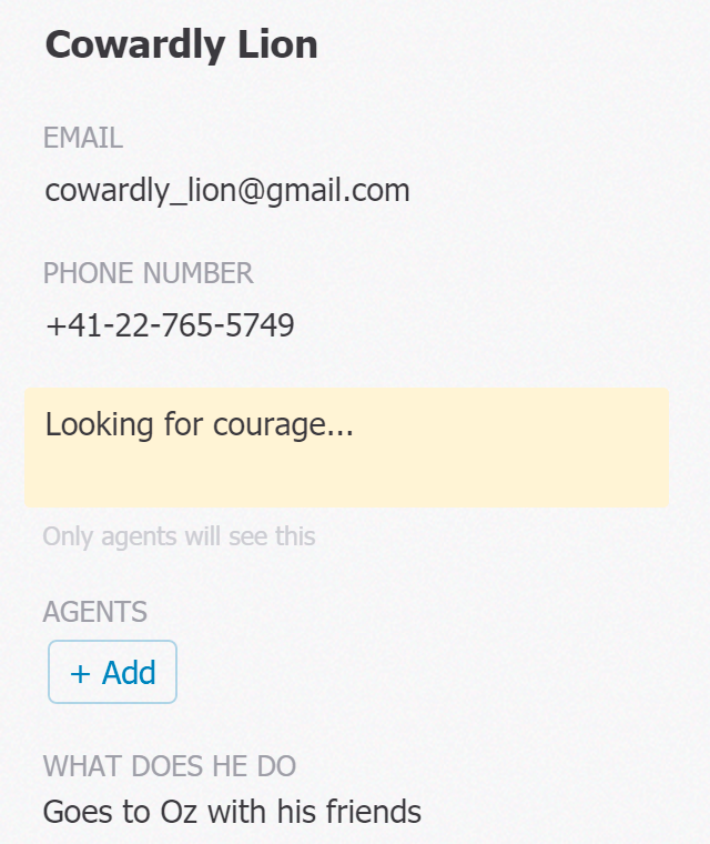Dashboard showing integration data