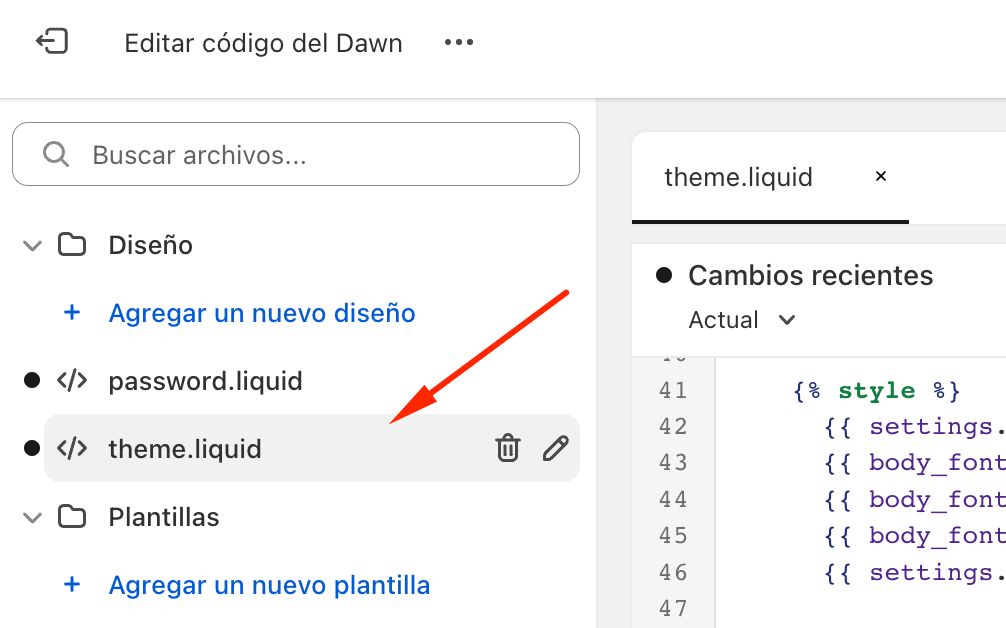 Shopify theme.liquid